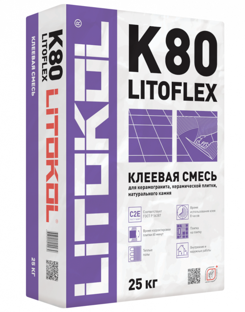 Купить LitoFlex K80-клеевая смесь (25kg bag) в Екатеринбурге #2