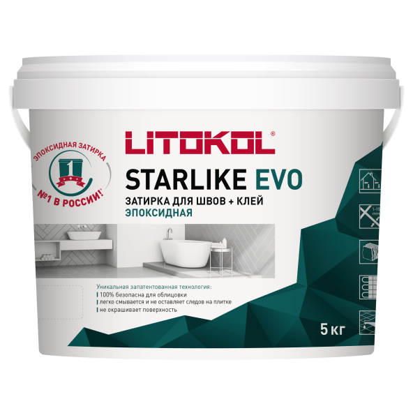 Купить STARLIKE EVO S.209 PIETRA D`ASSISI эпоксидный состав 5kg bucket в Казани-1