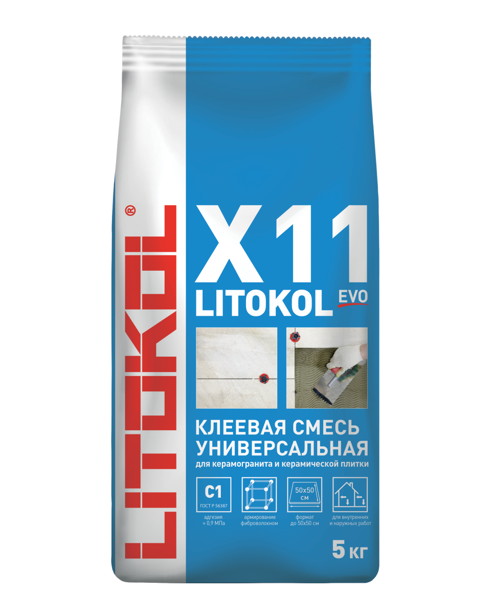 Купить LitoKol X11-клеевая смесь 5kg Al.bag в Екатеринбурге
