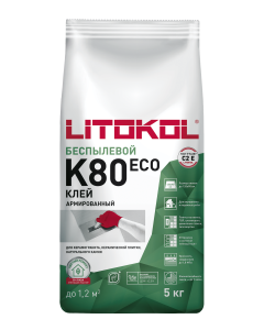 Купить LITOFLEX K80 ECO серый-клеевая смесь 5kg bag в Екатеринбурге
