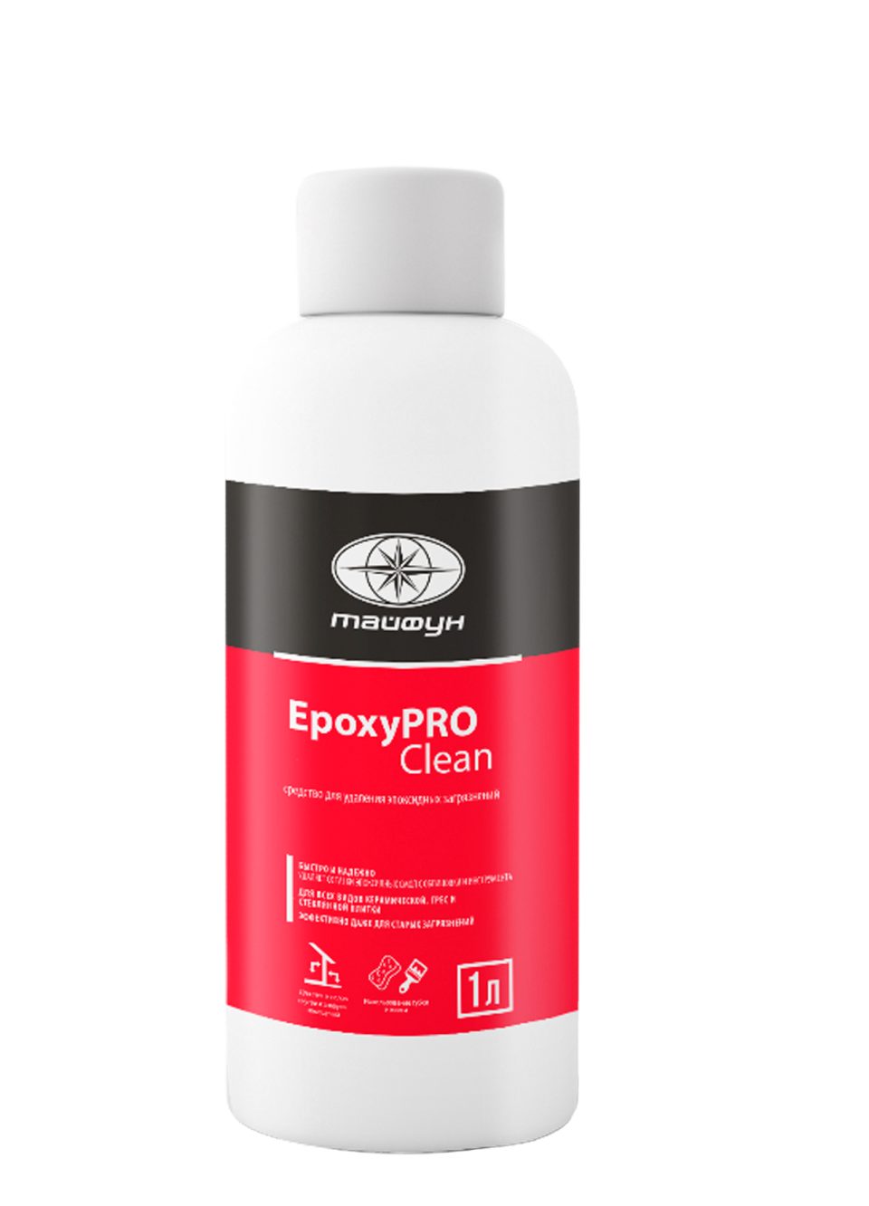 Купить Средство для удаления эпоксидных загрязнений "Тайфун "EpoxyPRO Clean", бут. 1л (Италия) в Екатеринбурге