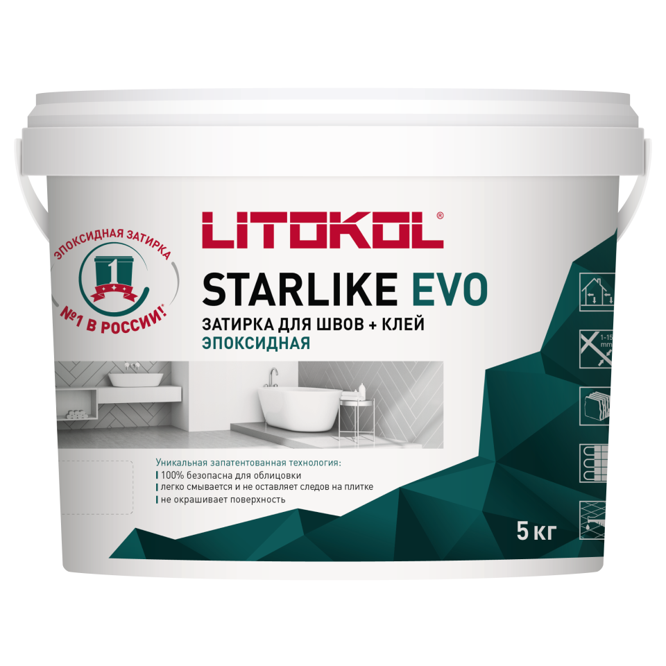 Купить STARLIKE EVO S.145 NERO CARBONIO затир.смесь (5kg bucket) в Екатеринбурге