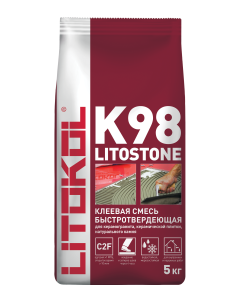 Купить Litostone К98-серая-клеевая смесь 5kg Al.bag в Екатеринбурге #2
