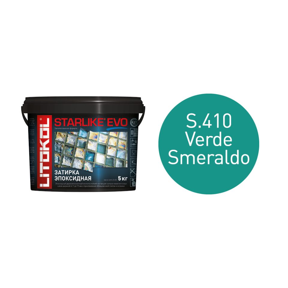 Купить STARLIKE EVO S.410 VERDE SMERALDO затир.смесь (5kg bucket) в Екатеринбурге