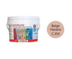 Купить LITOCHROM Starlike C.354 СOLORCRYSTAL BeigeHavana 2,5kg bucket в Екатеринбурге