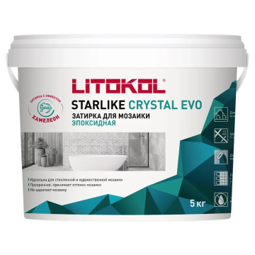 Купить STARLIKE EVO S.202 NATURALE эпоксидный состав для укладки и затирки мозаики и керамической плитки 5kg bucket в Санкт-Петербурге-1