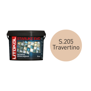 Купить STARLIKE EVO S.205 TRAVERTINO затир.смесь (5kg bucket) в Новосибирске-1