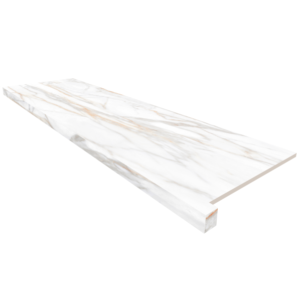 Купить Подоконник угловой SM02 33х120 непол. с боковым выступом (правый) в Уфе-1