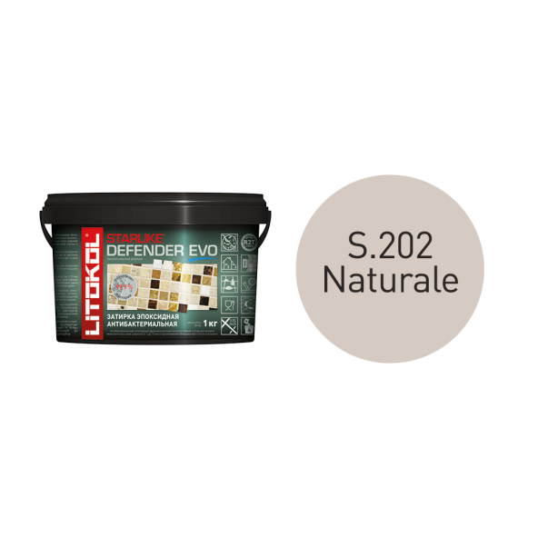 Купить STARLIKE Defender EVO S.202 NATURALE антибакт.затир.смесь 1kg bucket в Санкт-Петербурге-1