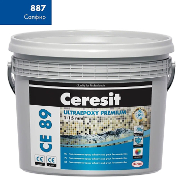 Купить Эпоксидная затирка Ceresit CE89 2,5kg S.Blue 887 в Санкт-Петербурге-1
