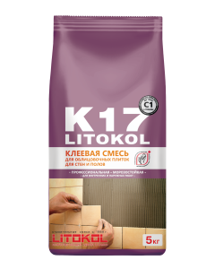 Купить LITOKOL K17 (С1) - клеевая смесь 5kg Al.bag в Екатеринбурге