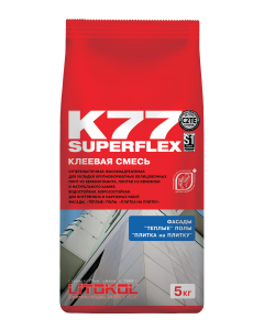 Купить SUPERFLEX K77 серый-клеевая смесь 5kg bag в Екатеринбурге #2