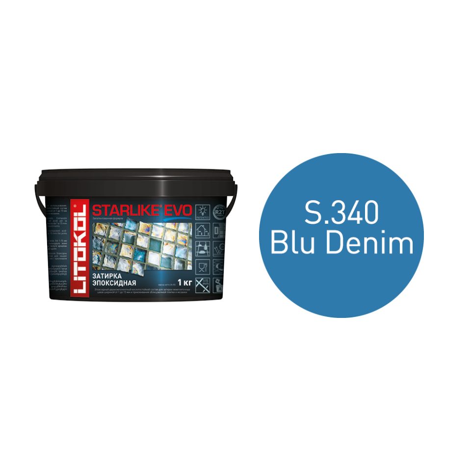 Купить STARLIKE EVO S.340 BLU DENIM затир.смесь (1kg bucket) в Екатеринбурге