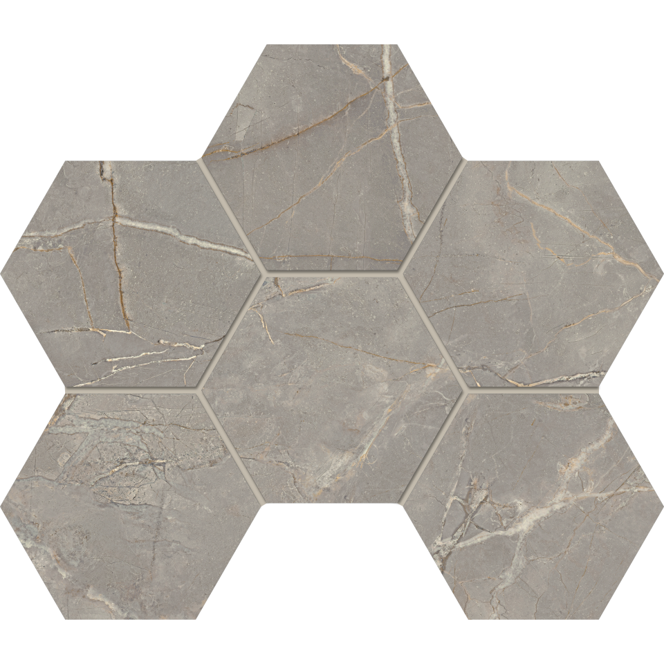 Купить Мозаика BR03 Гексагон 25x28,5x9 непол. в Екатеринбурге
