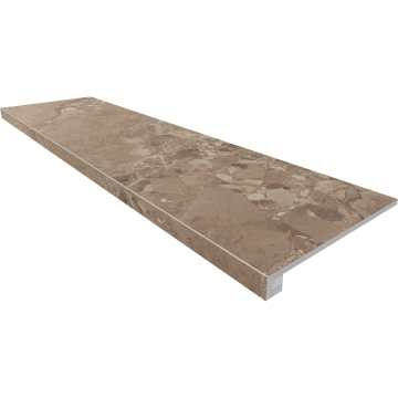 Купить Комплект (Ступень OM03 (33x120x9) непол. (прямоугол. бортик) без насечек + Подступенок (14,5x120x9)) в Екатеринбурге