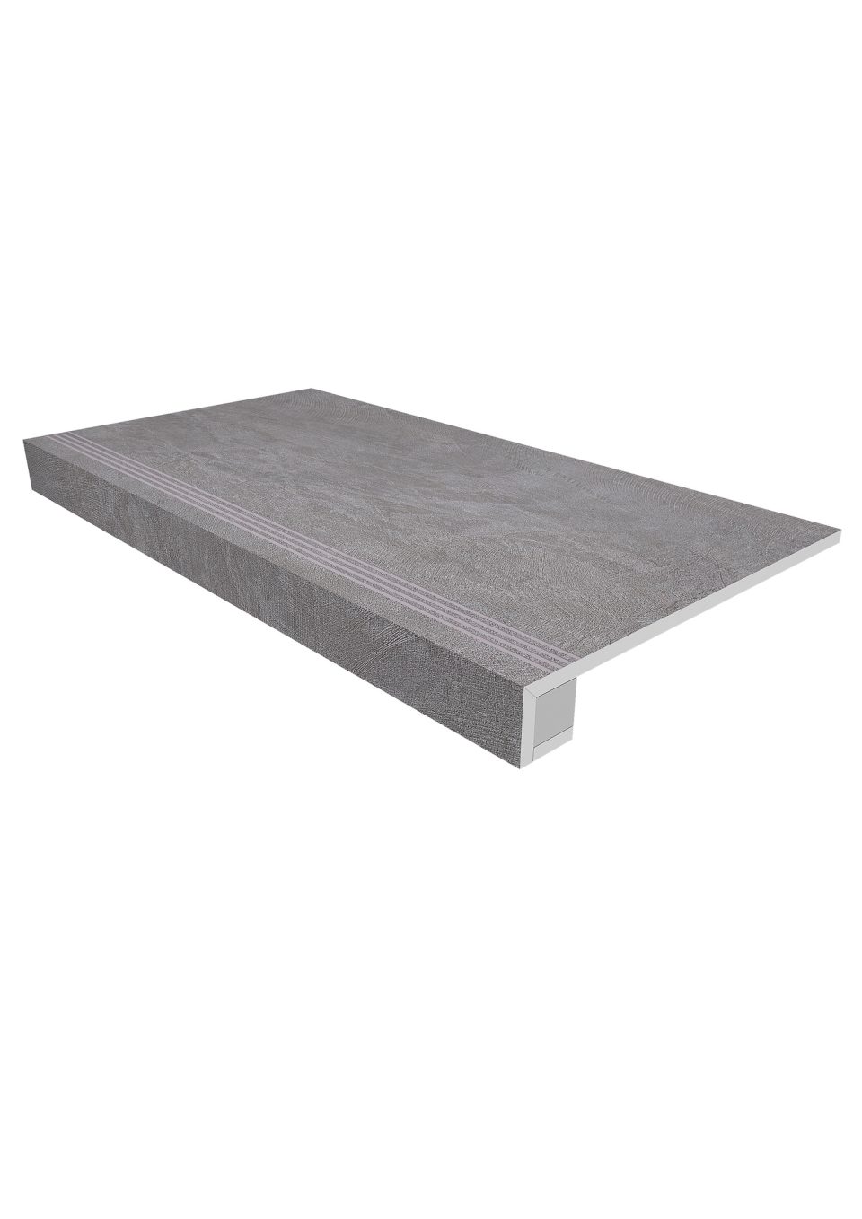 Купить Комплект (Ступень SR01 (33x120) непол. (прямоугол. бортик) с насечками + Подступенок (14,5x120)) в Екатеринбурге