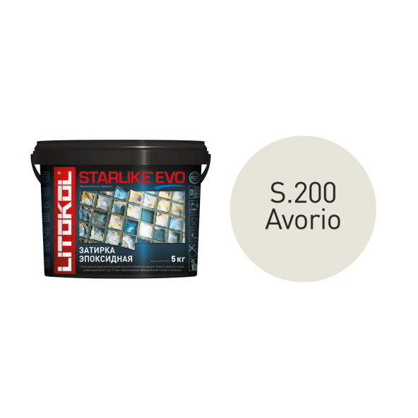 Купить STARLIKE EVO S.200 AVORIO затир.смесь (5kg bucket) в Белгороде-1