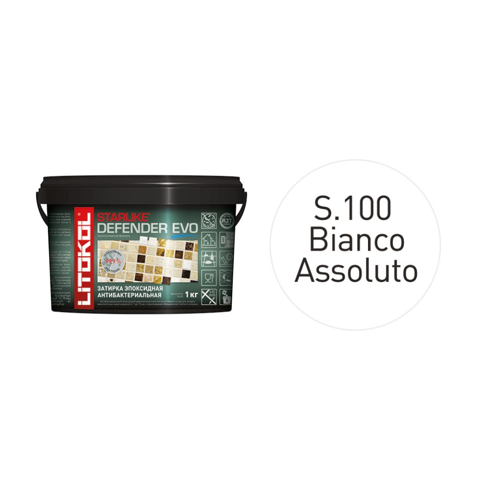 Купить STARLIKE Defender EVO S.100 BIANCO ASSOLUTO антибакт.затир.смесь 2kg bucket в Екатеринбурге #2