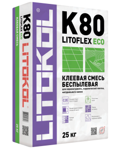 Купить LitoFlex К80 ECO- беспылевая клеевая смесь 25kg bag в Екатеринбурге #2