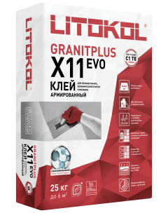 Купить LITOKOL X11 EVO GRANITPLUS (25kg bag) в Екатеринбурге