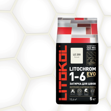 Купить LITOCHROM 1-6 EVO LE 200 белый 5kg Al.bag в Москве-1
