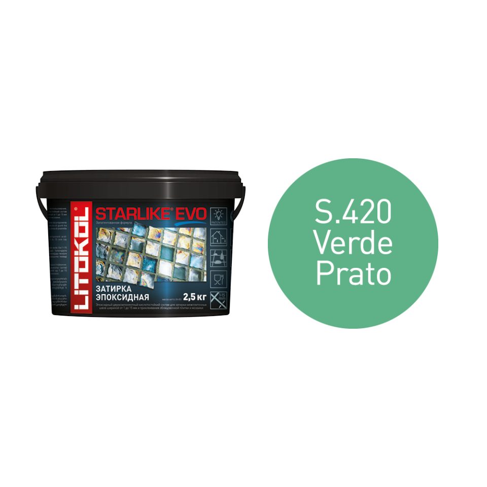 Купить STARLIKE EVO S.420 VERDE PRATO затир.смесь (2,5kg bucket) в Екатеринбурге