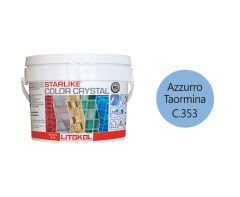 Купить LITOCHROM Starlike C.353 СOLORCRYSTAL AzzurroTaor. 2,5kg bucket в Екатеринбурге