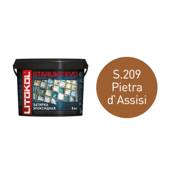 Купить STARLIKE EVO S.209 PIETRA D`ASSISI эпоксидный состав 5kg bucket в Казани-1