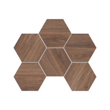 Купить Мозаика SI02 Гексагон 25x28,5x9 непол. в Екатеринбурге