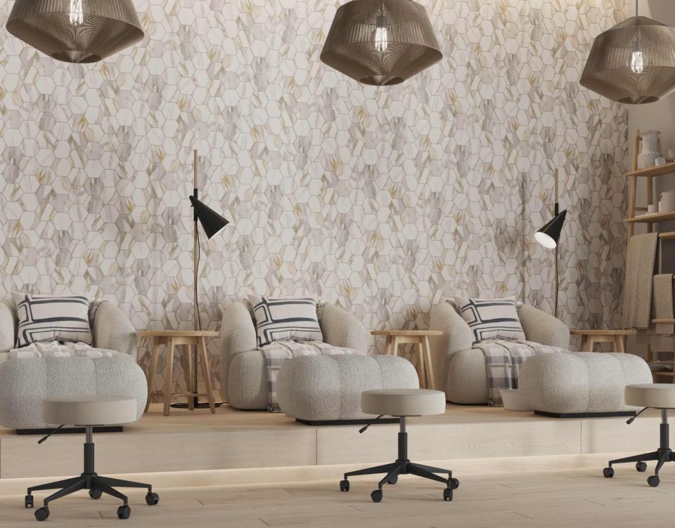 Купить Мозаика RM01 Гексагон 25x28,5 непол. в Екатеринбурге #4