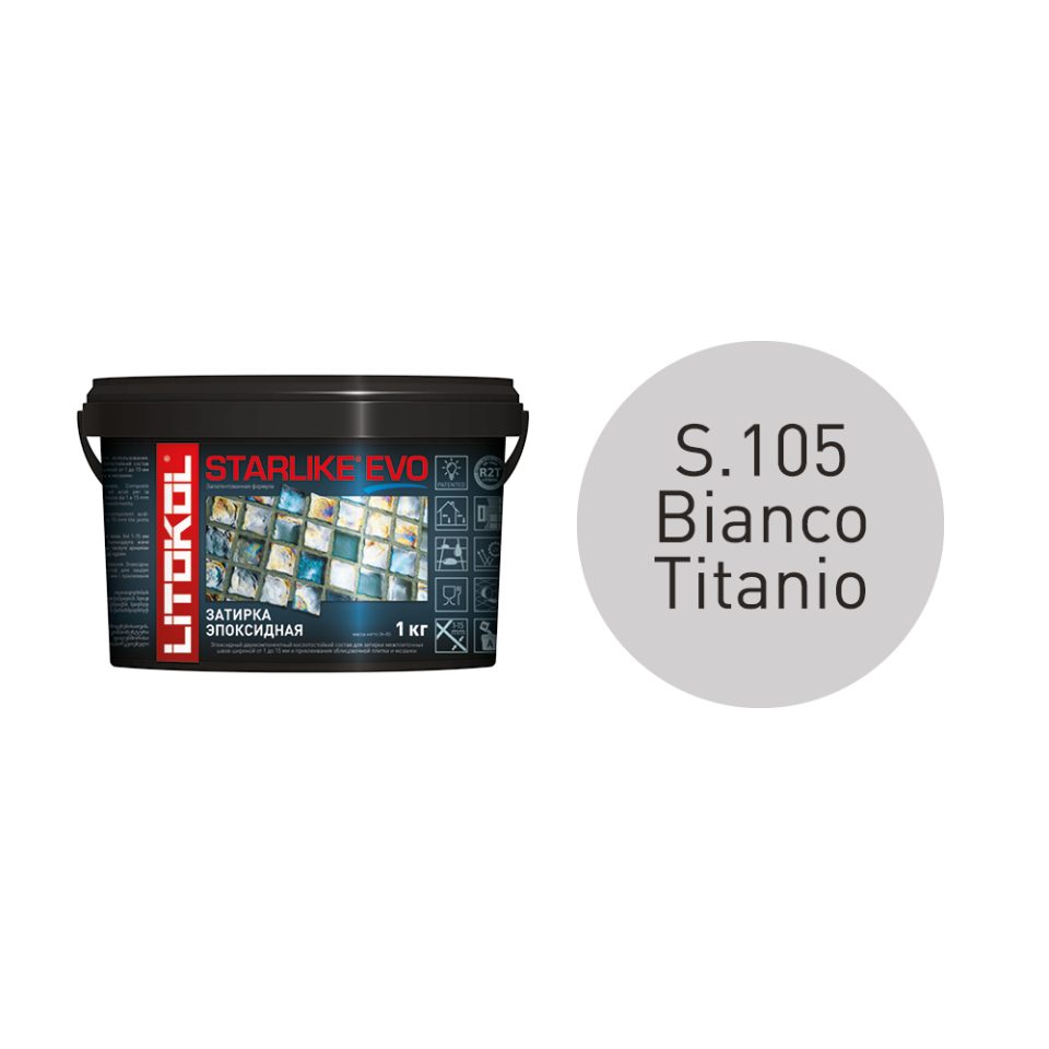 Купить STARLIKE EVO S.105 BIANCO TITANIO затир.смесь (1kg bucket) в Екатеринбурге #2